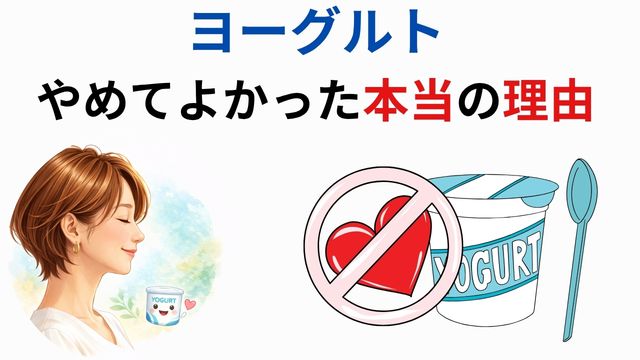 ヨーグルト
やめてよかった本当の理由
