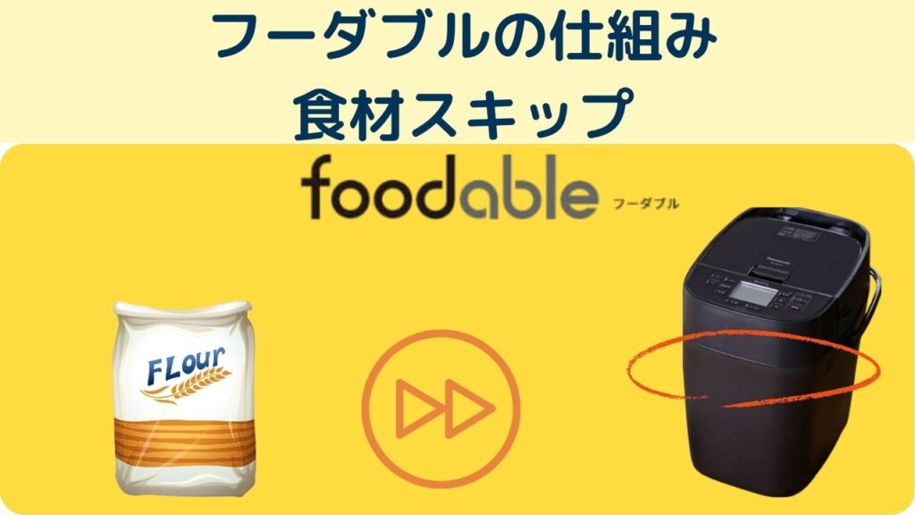 フーダブル　食材スキップ