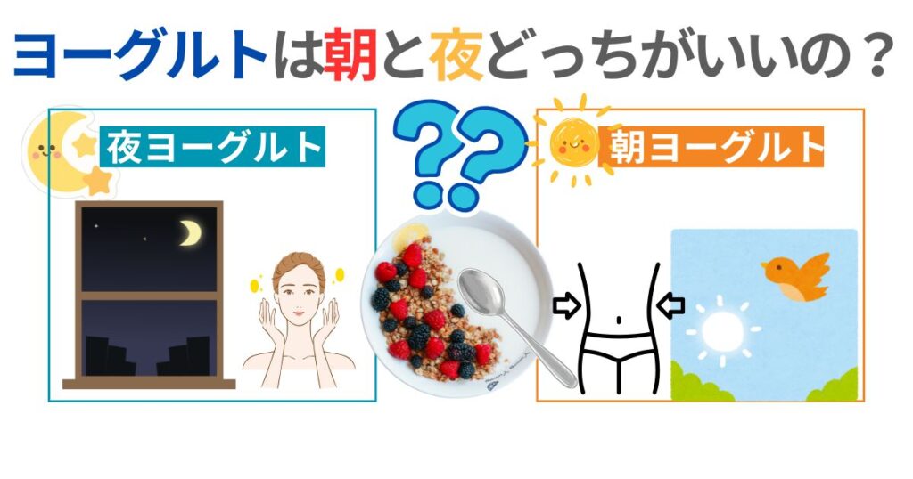ヨーグルト朝と夜どっち