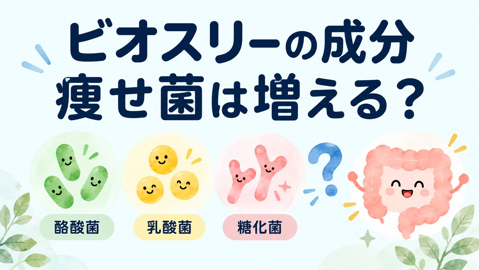 ビオスリーの成分と痩せ菌