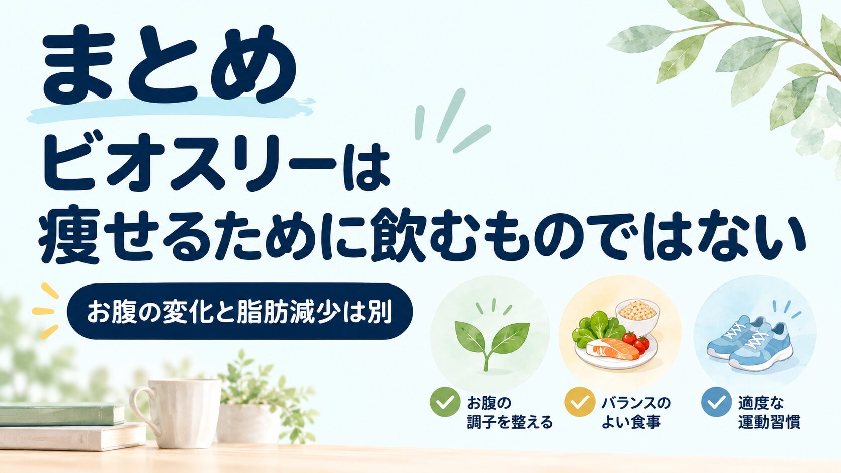 ビオスリーは痩せるために飲むものではない