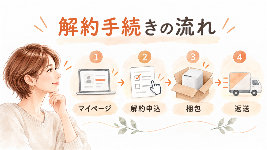 Foodableの解約手続きの流れ